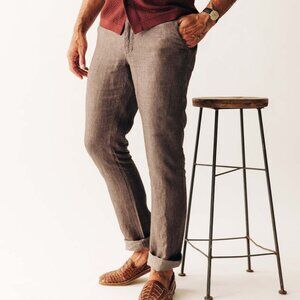 Taylor Stitch Easy Pant- Cocoa Linen